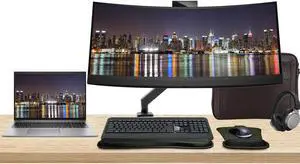 HP Notebook ZBook Firefly G10 16" i7, 32GB RAM, 1TB SSD, Windows 11Pro, T550 Graphics, ZDisplay Z34c 34" Curved Monitor builtin Webcam Bundled  Mount, MK540 Wireless Keyboard Mouse, Headphones and Bag
