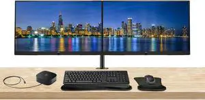 HP P22h G5 22 inch 1920 x 1080 FHD LCD Monitor, 2-Pack Bundle with HDMI, VGA, and Display Port, Built-in Speakers, Desk Mount Stand, Wireless Keyboard and Mouse, Gel Wrist Pad, and USB-C Dock HP P22h G5 22 inch 1920 x 1080 FHD LCD Monitor, 2-Pack Bundle with HDMI, VGA, and Display Port, Built-in Speakers, Desk Mount Stand, Wireless Keyboard and Mouse, Gel Wrist Pad, and USB-C Dock
