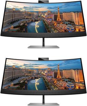 HP Z Display Z34c G3 34 inch Curved 2K WQHD 3440 x 1440 LED-Backlit LCD IPS Monitor, with HDMI, USB Hub, DisplayPort, USB-C, Ethernet, Camera, and Built-in Speaker