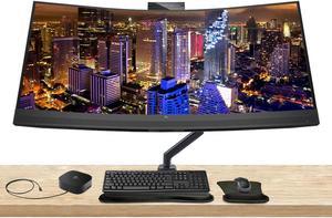 HP Z Display Z34c G3 34 inch Curved 2K WQHD 3440 x 1440 LED-Backlit LCD IPS Monitor with HDMI, USB Hub, DisplayPort, Camera, Built-in Speaker, Stand, MK540 Wireless Keyboard, Mouse, and Gel Mouse Pad