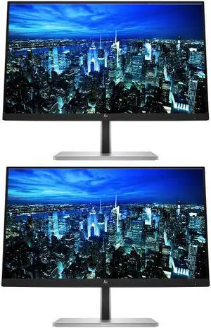 HP EliteDisplay E22 G5 22 inch Full HD LED-Backlit LCD IPS Monitor, 2-Pack Bundle with HDMI, USB Hub, and Display Port