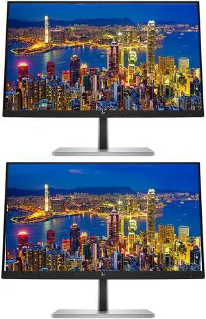 HP EliteDisplay E24t G5 24 inch Full HD LED-Backlit LCD IPS Advanced In-Cell Touch Monitor, 2-Pack Bundle with HDMI, USB Hub, and Display Port