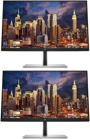 HP EliteDisplay E32k G5 32 inch 4K Ultra HD LCD IPS Monitor, 2-Pack Bundle with Full Dock, HDMI, USB-C, Ethernet, and Display Port, Built-in Speakers