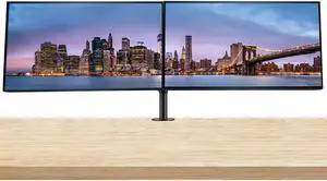 HP EliteDisplay E27m G4 27 inch Quad HD LED-Backlit LCD IPS Conferencing Monitor 2-Pack Bundle with HP E27q G5, USB-C, HDMI, USB Hub, DisplayPort, Camera, Built in Speaker and Desk Mount Monitor Stand