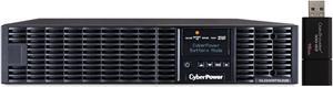 CyberPower OL1000RTXL2UN 2U Rack/Tower Smart App Online UPS System 1000VA/900W Power Supply, Intelligent LCD, RMCARD205, 8 x NEMA 5-15R Outlets, AVR, Remote Management, Bundle with 16GB USB Storage