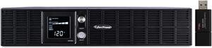 CyberPower OR1500LCDRT2U 2U Rack/Tower Smart App Online UPS System 1500VA/900W Power Supply, Intelligent LCD, 8 x NEMA 5-15R Outlets, AVR, Remote Management, Bundle with 16GB USB Storage