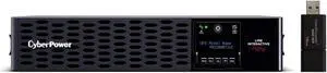 CyberPower PR2200RT2UC 2U Rack/Tower Smart App UPS System 2200VA/2200W Power Supply, Intelligent LCD, 8 x NEMA 5-20R Outlets, AVR, Remote Management, Bundle with 16GB USB Storage