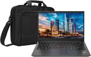 Lenovo ThinkPad E14 Gen 6 14 inch WUXGA Notebook 1920x1200 bundle with Ryzen 5, 16GB RAM, 256GB SSD, Radeon Graphics, HDMI, USB, USB-C, Ethernet, Speaker, Webcam, Windows 11 Pro and Laptop Bag