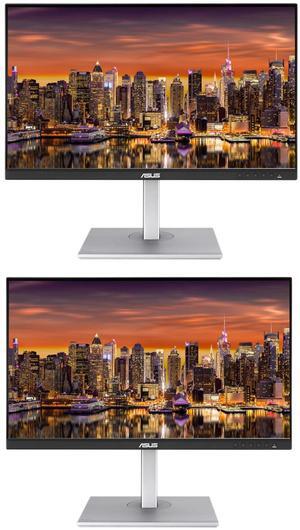 Asus ProArt PA279CV 27-inch 2160P 4K UHD 100% sRGB IPS Professional Monitor, 2-Pack bundle with USB-C with 65W PD, DisplayPort, HDMI, USB Hub and Integrated Speakers