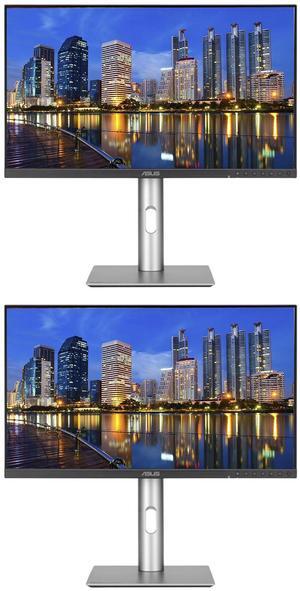 Asus ProArt PA24ACRV 24-inch 1440P 2K QHD 100% sRGB IPS Professional Monitor, 2-Pack bundle with USB-C with 96W PD, Daisy Chain DisplayPort, HDMI, USB Hub, Integrated Speakers
