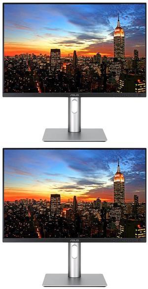 Asus ProArt PA248CRV 24-inch 1920 x 1200 WUXGA IPS Professional Monitor, 2-Pack bundle with USB-C 96W PD, Daisy Chain DisplayPort, HDMI, USB Hub and Integrated Speakers