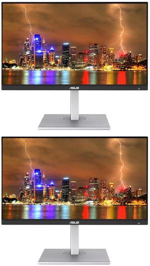Asus ProArt PA278CGV 27-inch 1440P 2K QHD 144 Hz 5 ms IPS Professional Monitor, 2-Pack bundle with USB-C 90W PD, DisplayPort, HDMI, USB Hub and Integrated Speakers