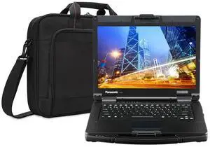 Panasonic Toughbook 55 FZ-55 Semi Rugged 14" HD, i5, 16GB RAM, 4TB SSD, Windows 11 Pro, Bluetooth, TPM 2.0, Wi-Fi 6E and a 2MP Webcam Bundled with a Laptop Carrying Bag