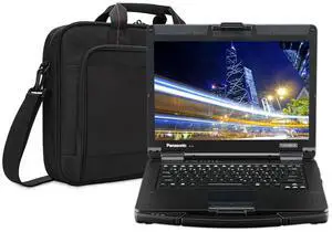 Panasonic Toughbook 55 FZ-55 Semi Rugged 14 FHD Touchscreen, i7, 32GB RAM, 2TB SSD, Windows 11 Pro, Bluetooth, TPM 2.0, LTE, Wi-Fi 6E and a 2MP Webcam Bundled With a Laptop Carrying Bag