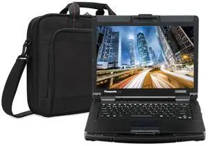 Panasonic Toughbook 55 FZ-55 Semi Rugged 14 FHD Touchscreen, i7, 32GB RAM, 4TB SSD, Windows 11 Pro, Bluetooth, TPM 2.0, LTE, Wi-Fi 6E and a 2MP Webcam Bundled With a Laptop Carrying Bag