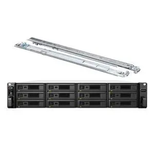 Synology RackStation RS3618xs NAS Server with Xeon 2.4GHz CPU, 64GB Memory, 144TB HDD Storage, 4 x 1GbE LAN Ports, DSM Operating System Bundle with Rail kit Synology RackStation RS3618xs NAS Server with Xeon 2.4GHz CPU, 64GB Memory, 144TB HDD Storage, 4 x 1GbE LAN Ports, DSM Operating System Bundle with Rail kit