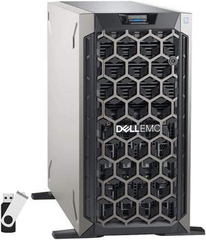 Dell PowerEdge T340 Server Bundle with 16GB USB Flash Drive, Intel Xeon E-2124, 8GB DDR4, 8TB SATA HDDs, RAID