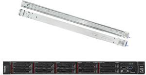 Lenovo ThinkSystem SR250 Rack Server Bundle with Rail Kit, Intel Xeon E-2136 6-Core 3.3GHz,128GB DDR4, 8TB SSD, RAID