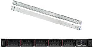 Lenovo ThinkSystem SR630 Rack Server Bundle with Rail Kit, 2 x Intel Xeon Silver 4110 8-Core 2.10GHz, 64GB DDR4, 4TB SSD, RAID