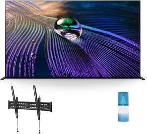 Sony XR83A90J 83 A90J Series HDR OLED 4K Smart TV with a Walts TV LargeExtra Large Tilt Mount for 4390 Compatible TVs and a Walts HDTV Screen Cleaner Kit 2021