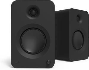 Kanto REN MB Bluetooth Powered Bookshelf Speakers - Matte Black Pair with 5 Year Amber Protection Plan (2024)