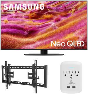 Samsung QN50QN90FAFXZA 50 Inch Neo QLED 4K QN90F Vision AI Smart TV with a Walts TV TILT-EXTENSION-37-90 Tilt Mount for 37"-90" TVs and Amber Protection 3-OUTLET-SURGE Surge Protector (2025)