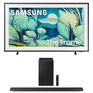 Samsung QN50LS03FAFXZA 50 Inch The Frame QLED 4K Art Mode Vision AI Smart TV with a Samsung HW-S700D 3.1Ch Ultra-Slim Soundbar and Subwoofer (2025)