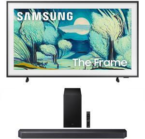 Samsung QN50LS03FAFXZA 50 Inch The Frame QLED 4K Art Mode Vision AI Smart TV with a Samsung HW-Q600F Q Series Soundbar 3.1.2 Ch Sound and Subwoofer (2025)