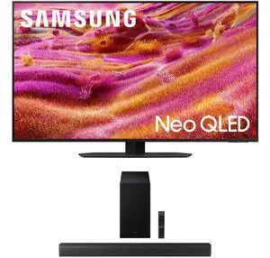 Samsung QN50QN90FAFXZA 50 Inch Neo QLED 4K QN90F Vision AI Smart TV with a Samsung HW-B630F B-Series Soundbar 3.1 Ch and Subwoofer with Dolby Audio (2025)