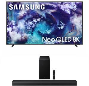 Samsung QN85QN900FFXZA 85 Inch Neo Quantum HDR 8K Pro QLED Smart TV with a Samsung HW-B750F B Series Soundbar 5.1 Ch and Subwoofer (2025)