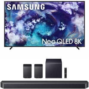 Samsung QN85QN900FFXZA 85 Inch Neo Quantum HDR 8K Pro QLED Smart TV with a Samsung HW-Q990F Q Series Soundbar 11.1.4 Ch Subwoofer with Rear Speakers (2025)