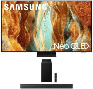 Samsung QN85QN70FAFXZA 85 Inch Neo QLED 4K Smart TV with a Samsung HW-B630F B-Series Soundbar 3.1 Ch and Subwoofer with Dolby Audio (2025)
