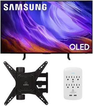 Samsung QN48S85HAEXZA 48" 4K OLED Smart TV with Dolby Atmos with a Walts TV Medium Full Motion Mount for 32"-65" Compatible TVs and an Amber Protection 6-OUTLET-SURGE Surge Protector (2026) Samsung QN48S85HAEXZA 48" 4K OLED Smart TV with Dolby Atmos with a Walts TV Medium Full Motion Mount for 32"-65" Compatible TVs and an Amber Protection 6-OUTLET-SURGE Surge Protector (2026)