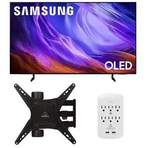Samsung QN65S85HAEXZA 65" 4K OLED Smart TV with Dolby Atmos with a Walts TV Medium Full Motion Mount for 32"-65" Compatible TVs and an Amber Protection 6-OUTLET-SURGE Surge Protector (2026) Samsung QN65S85HAEXZA 65" 4K OLED Smart TV with Dolby Atmos with a Walts TV Medium Full Motion Mount for 32"-65" Compatible TVs and an Amber Protection 6-OUTLET-SURGE Surge Protector (2026)