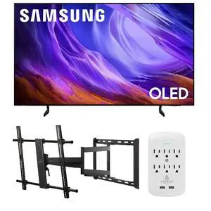 Samsung QN65S85HAEXZA 65" 4K OLED Smart TV with Dolby Atmos with a Walts TV Large/Extra Large Full Motion Mount for 43"-90" Compatible TVs and an Amber Protection 6-OUTLET-SURGE Surge Protector (2026) Samsung QN65S85HAEXZA 65" 4K OLED Smart TV with Dolby Atmos with a Walts TV Large/Extra Large Full Motion Mount for 43"-90" Compatible TVs and an Amber Protection 6-OUTLET-SURGE Surge Protector (2026)