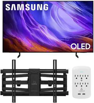 Samsung QN77S85HAEXZA 77" 4K OLED Smart TV with Dolby Atmos with a Walts TV XL-FULL-MOTION-MOUNT for 43 -90" Compatible TVs and an Amber Protection 6-OUTLET-SURGE Surge Protector (2026) Samsung QN77S85HAEXZA 77" 4K OLED Smart TV with Dolby Atmos with a Walts TV XL-FULL-MOTION-MOUNT for 43 -90" Compatible TVs and an Amber Protection 6-OUTLET-SURGE Surge Protector (2026)
