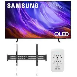 Samsung QN65S85HAEXZA 65" 4K OLED Smart TV with Dolby Atmos with a WaltsTV TILT-MOUNT-43-90 Large/XL Tilt Mount for 43"-98" Compatible TVs and an Amber Protection 6-OUTLET-SURGE Surge Protector (2026) Samsung QN65S85HAEXZA 65" 4K OLED Smart TV with Dolby Atmos with a WaltsTV TILT-MOUNT-43-90 Large/XL Tilt Mount for 43"-98" Compatible TVs and an Amber Protection 6-OUTLET-SURGE Surge Protector (2026)