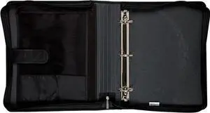 Five Star 2 Zipper Binder Plus Multi Access File Black - Zipper Binders