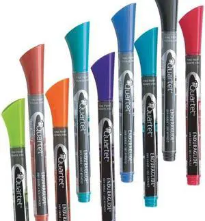 Quartet Quartet EnduraGlide Dry-Erase Markers, Fine Tip, Assorted Classic & Neon