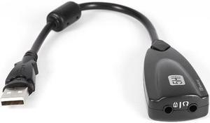 7.1 Channel 5HV2 External USB Sound Card USB To 3D CH Virtual Channel Sound Track Audio Adapter