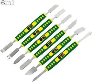 Best 6PCS/SET Phone Tablet Opening Tools Dual Ends Metal Spudger Set For iPhone iPad Samsung Smartphone Shaving Pen