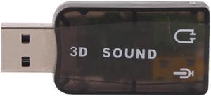 USB Sound Card USB Audio 5.1 External 3D USB Sound Card Audio Adapter Mic Speaker Audio Interface For Laptop PC Micro Data