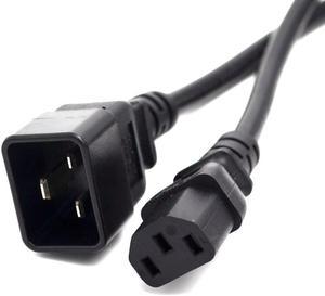 IEC 60320 C14 to C19 Extension Power cords,allow you to plug a device with a C20 inlet into a C13 receptacle,1.8m