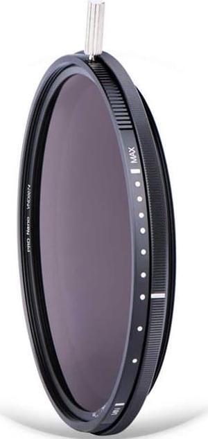 NiSi 58mm ND-VARIO Pro Nano 5-9 Stops 1.5-2.7 Enhanced Variable ND Filter
