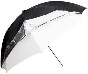 Godox Dual-Duty Reflective Umbrella (33", Black/Silver/White)