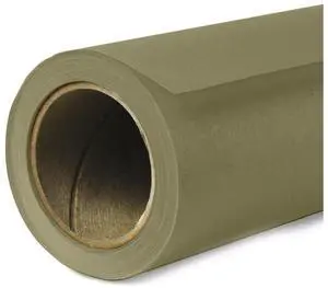 Savage Widetone Seamless Background Paper, 26" wide x 36', Olive Green, #34
