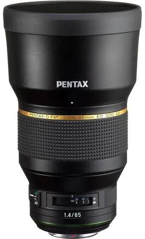 Pentax HD Pentax-D FA 85mm f/1.4 ED SDM AW Lens, Black