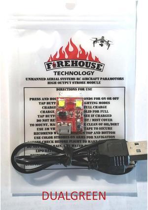Firehouse Technology Dual Green Strobe Light #DUALGRN