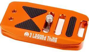 3 Legged Thing Base70 Arca Swiss Compatible 70mm Wide Quick Release Plate, Copper, Orange