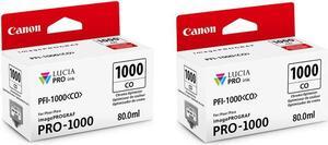 Canon 2 Pack PFI1000CO Chroma Optimizer LUCIA PRO ink for imagePROGRAF PRO-1000